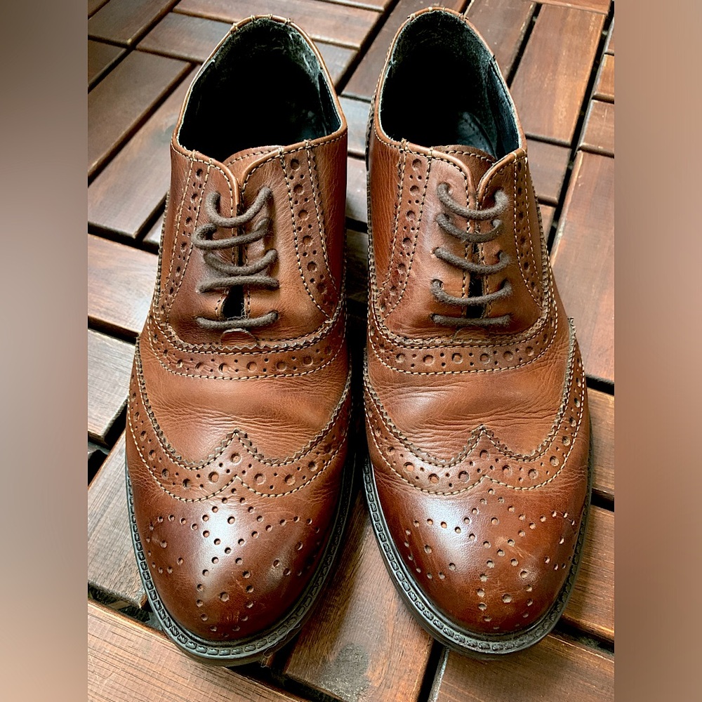 Italian leather oxfords size 6/36